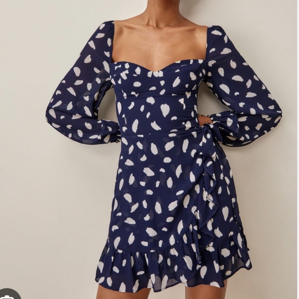 Reformation Cammi Dress in Splatter